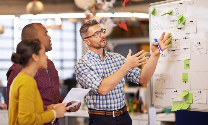 Professor is explaining to his students.
