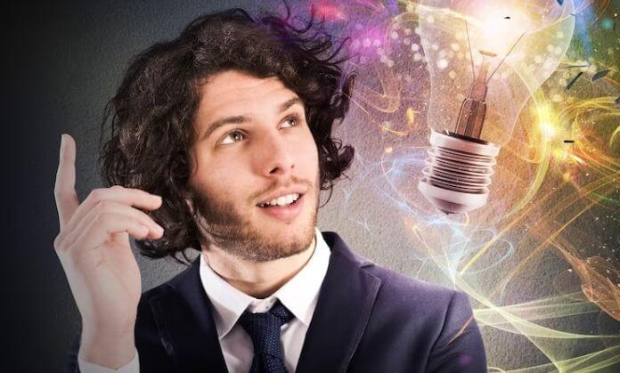 A man wondering innovative ideas