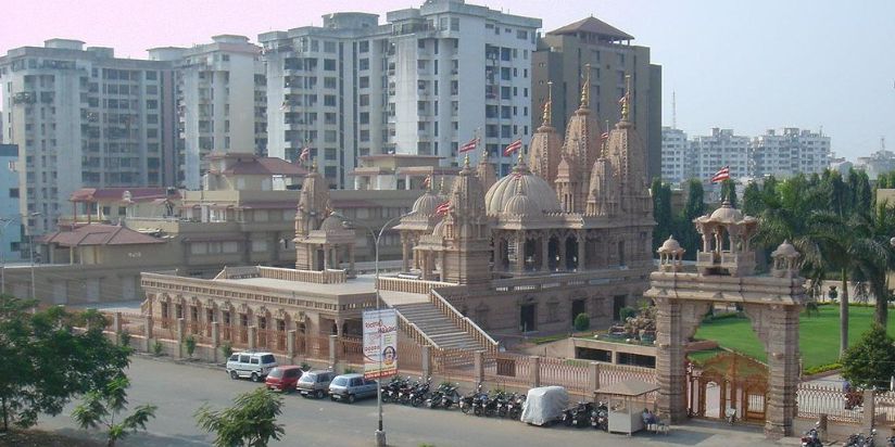 Surat city India temple and buildings