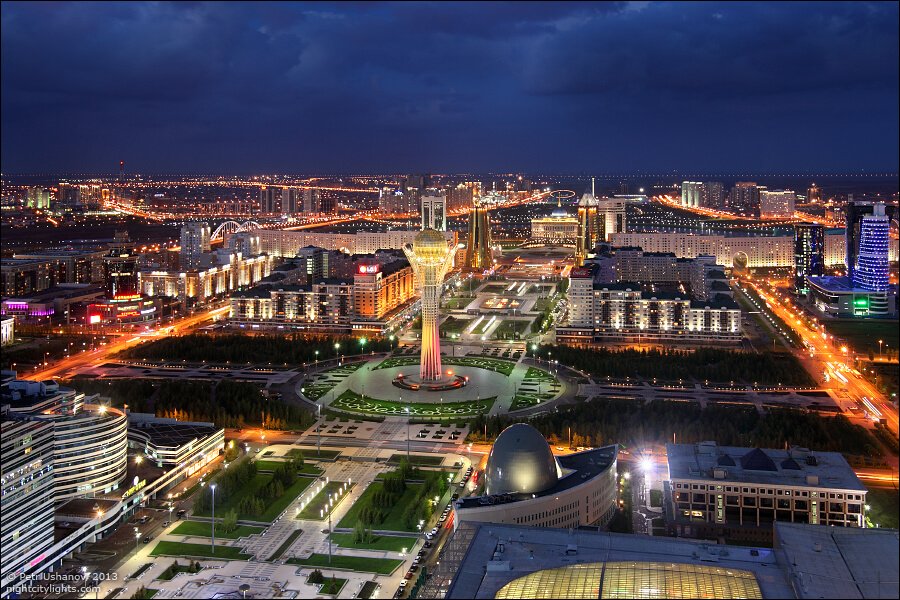Kazakhstan night view
