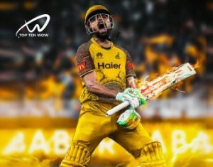 Babar Azam is playing Peshawar Zalmi.
