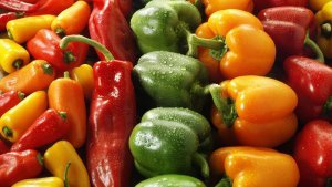 Red, Yellow, Green Peppers for hair growth