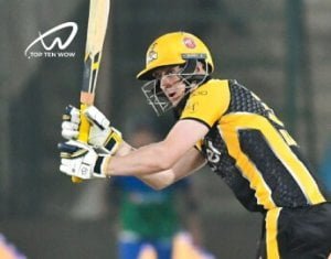 Tom Kohler playing cricket