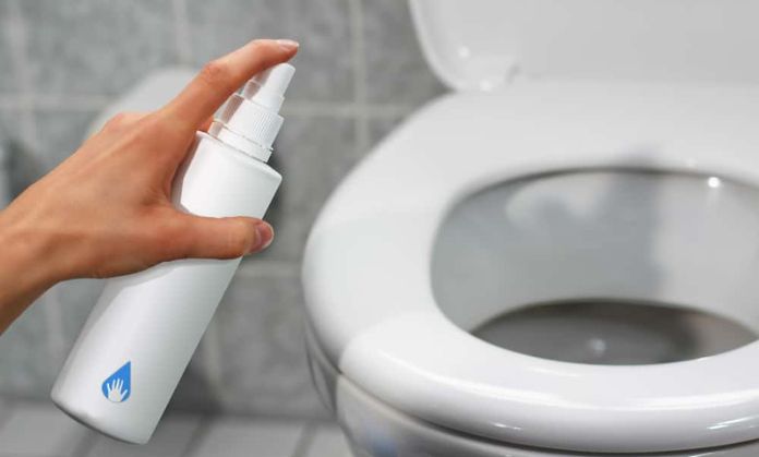 Disinfect toilet