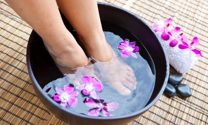 Foot Soak for Thick, Dry Heels