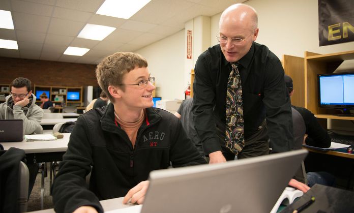 The boy has built a good network with his professor