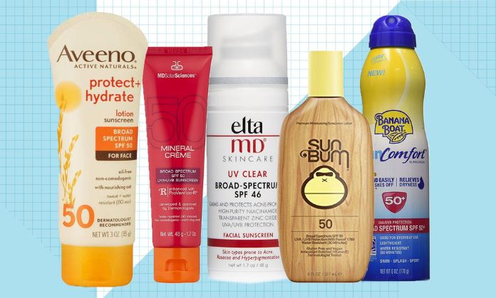  5 types of sunscreen