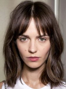 Central Part of Curtain Bangs