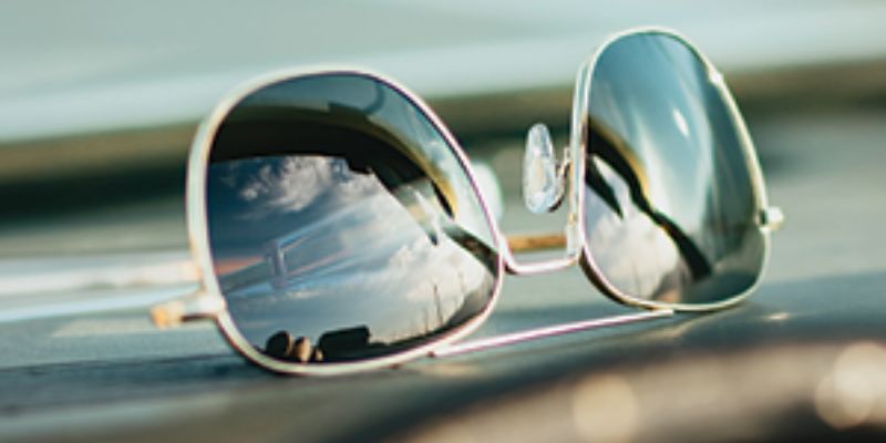 a close-up of AO sunglasses