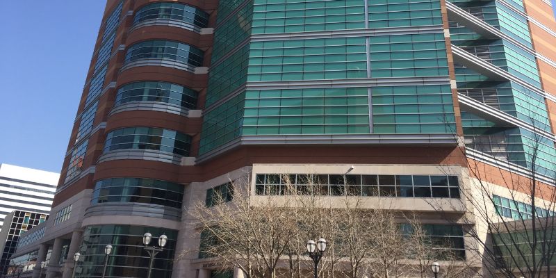 a building with persony windows 