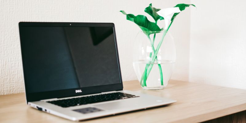 Dell XPS 13 laptop on a table 