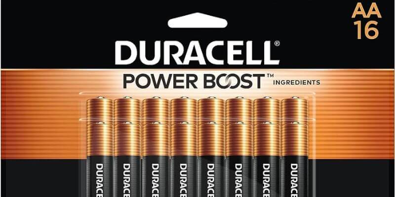 a package of batteries 