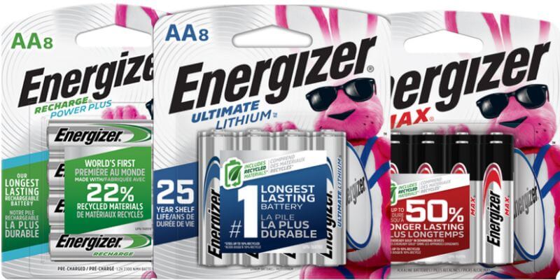 several batteries in packages 