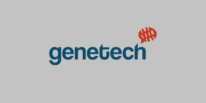 a logo with a red and blue bubble 