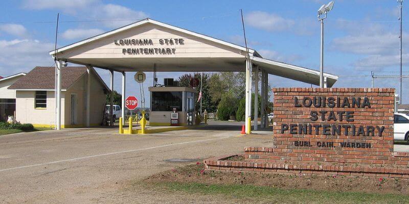 a entrance to a state penitentiary