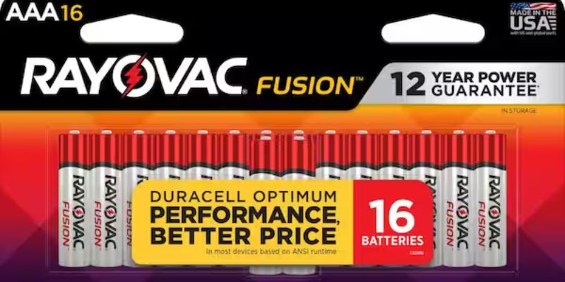 a package of batteries 