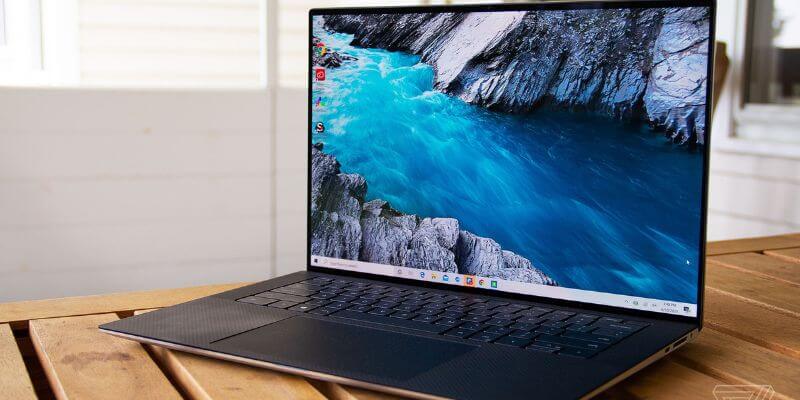 Dell XPS laptop on a table