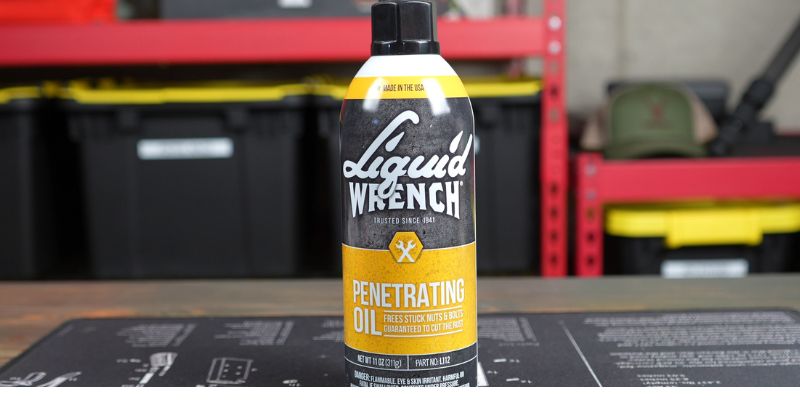 a can of oil on a table 