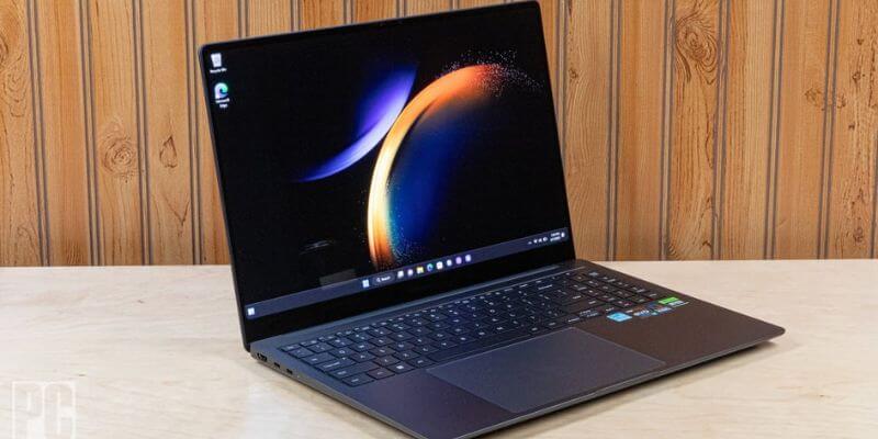 Samsung Galaxy Book 3 laptop on a table