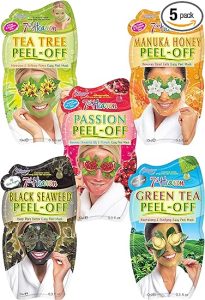 a group of packages of facial masks